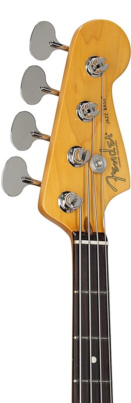 open zoom image for Fender American Professional Classic Jazz Electric Bass, Rosewood Fingerboard (with Gig Bag), 3-Color Sunburst, Headstock Left Front