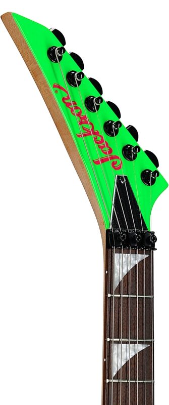 open zoom image for Jackson X Series Dinky DK3XR HSS Electric Guitar, Neon Green, Headstock Left Front