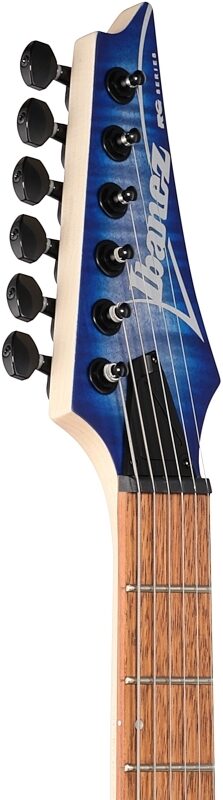 open zoom image for Ibanez RGA42FM Electric Guitar, Blue Lagoon Burst Flat, Headstock Left Front