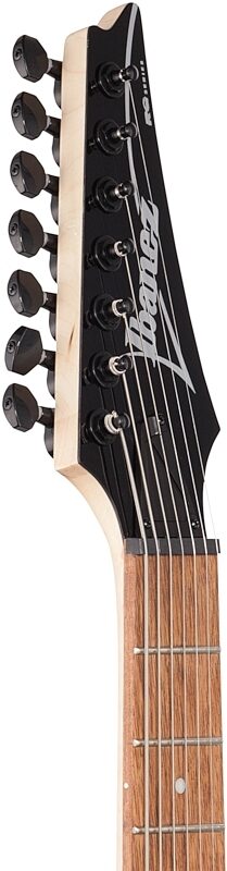 open zoom image for Ibanez RG7421PB Electric Guitar, 7-String, Sapphire Blue Flat, Headstock Left Front