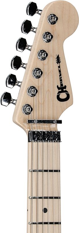 open zoom image for Charvel MJ So-Cal Style 1 HSS FR M Electric Guitar, Gloss Black, Headstock Left Front