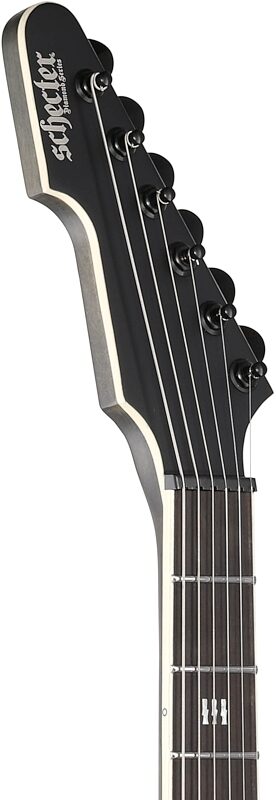 open zoom image for Schecter E1 SLS Elite Electric Guitar, Evil Twin, Headstock Left Front