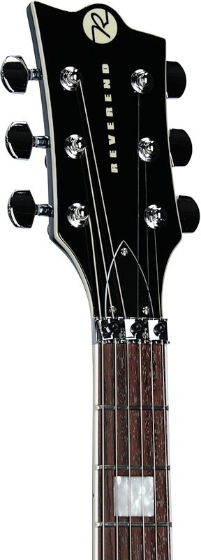 open zoom image for Reverend Bob Balch Signature FR Electric Guitar, High Tide Blue, Headstock Left Front