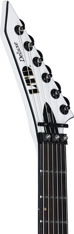 open zoom image for ESP LTD M1000 Electric Guitar, Snow White, Open Box (Good), Headstock Left Front