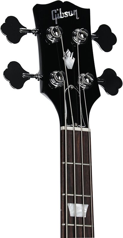 open zoom image for Gibson SG Standard Electric Bass (with Case), Ebony, Headstock Left Front