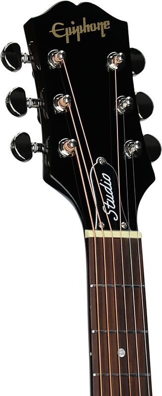 open zoom image for Epiphone J-45 Studio EC Acoustic-Electric Guitar (with Gig Bag), Natural, Headstock Left Front
