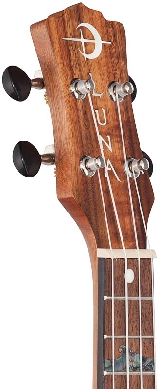 open zoom image for Luna High Tide Soprano Ukulele (with Preamp), Koa, Headstock Left Front