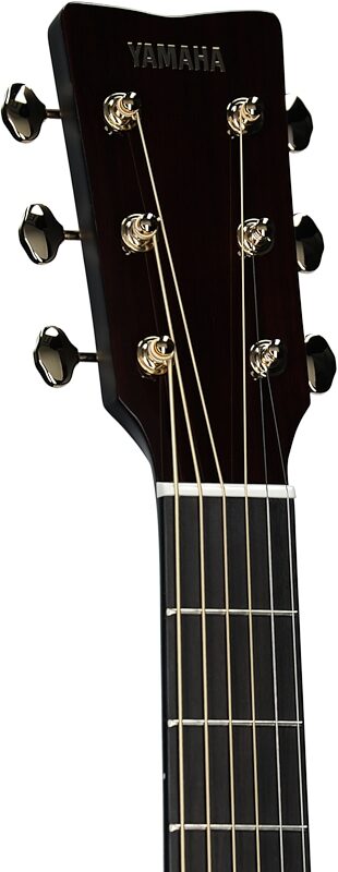 open zoom image for Yamaha TAS3 C TransAcoustic Cutaway Acoustic-Electric Guitar (with Gig Bag), Natural, Headstock Left Front