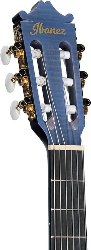 open zoom image for Ibanez GA5FMTCE Acoustic-Electric Classical Guitar, Open Pore Berry, Open Box (Very Good), Headstock Left Front