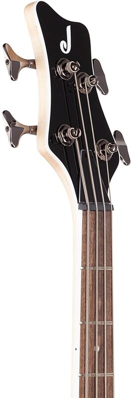 open zoom image for Jackson JS3 Spectra Electric Bass, Silver Burst, Headstock Left Front