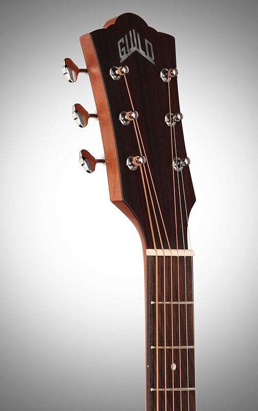 open zoom image for Guild M240E Acoustic-Electric Guitar, Natural, Headstock Left Front