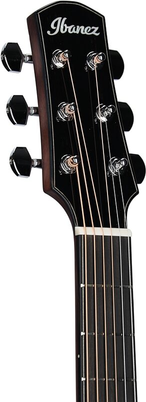 open zoom image for Ibanez AAM380CE Advanced Acoustic Guitar, Natural High Gloss, Headstock Left Front