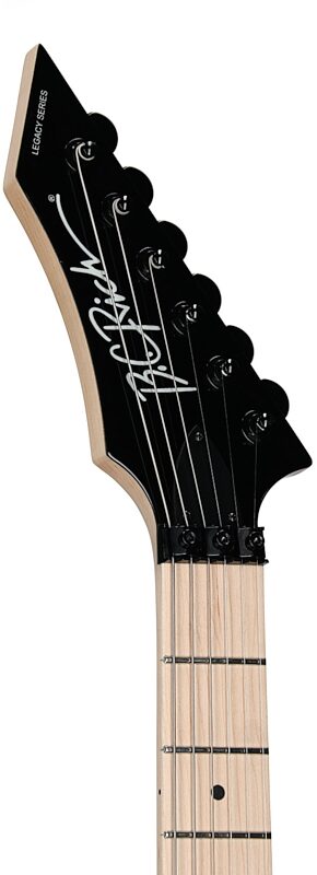 open zoom image for B.C. Rich GR2FRRC Gunslinger Retro II Electric Guitar, Black, Headstock Left Front