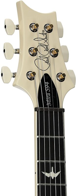 open zoom image for PRS Paul Reed Smith S2 Mira 594 Electric Guitar (with Gig Bag), Antique White, Headstock Left Front