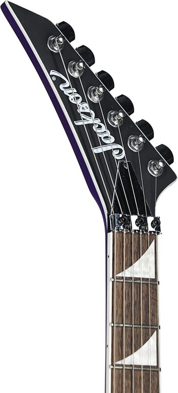 open zoom image for Jackson X Series Rhoads RRX24 Electric Guitar, with Laurel Fingerboard, Purple Metal with Black Bevel, Headstock Left Front
