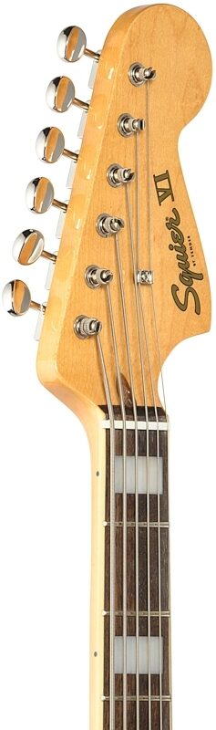 open zoom image for Squier Classic Vibe Bass VI, with Laurel Fingerboard, 3-Color Sunburst, Headstock Left Front