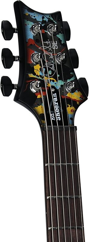 open zoom image for PRS Paul Reed Smith SE Ed Sheeran Hollowbody I Baritone Electric Guitar (with Gig Bag), Cosmic Splash, Headstock Left Front