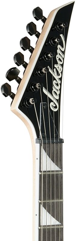 open zoom image for Jackson JS Dinky JS32Q DKAHT Electric Guitar, Transparent Purple Burst, Open Box (Very Good), Headstock Left Front