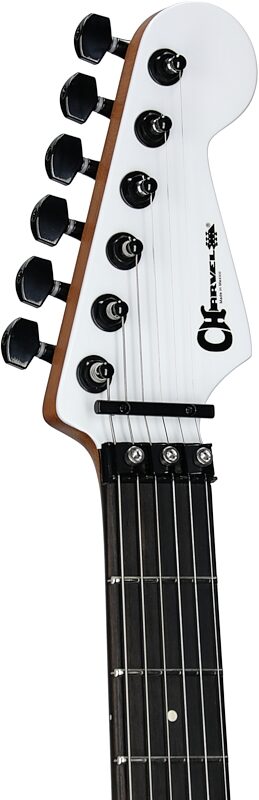 open zoom image for Charvel Pro-Mod SC1 Electric Guitar, with Ebony Neck, Snow White, Headstock Left Front