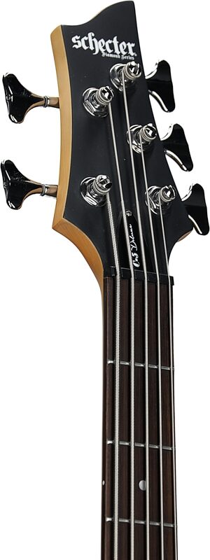 open zoom image for Schecter C-5 Deluxe Electric Bass, Satin Black, Headstock Left Front