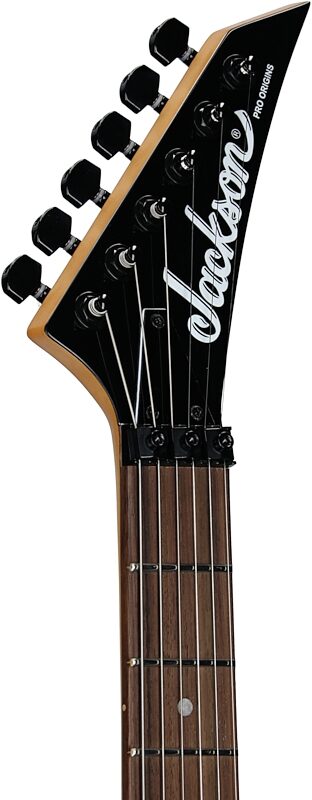 open zoom image for Jackson Pro Origins 1985 SD1A H FR Electric Guitar, with Rosewood Fingerboard (and Case), Black, Headstock Left Front