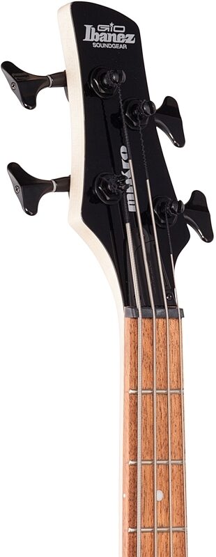 open zoom image for Ibanez GSRM20 Mikro Electric Bass, Weathered Black, Headstock Left Front