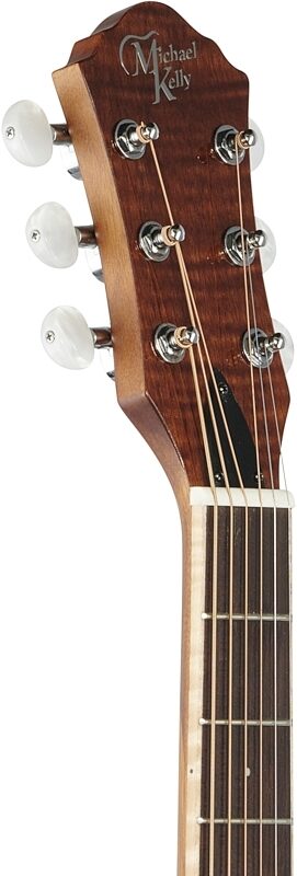open zoom image for Michael Kelly Triad Port Acoustic-Electric Guitar, Natural, Headstock Left Front