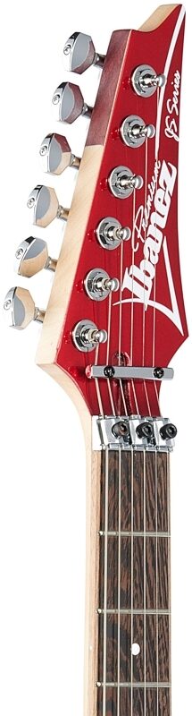 open zoom image for Ibanez JS240PS Premium Satriani Electric Guitar (with Gig Bag), Candy Apple, Headstock Left Front