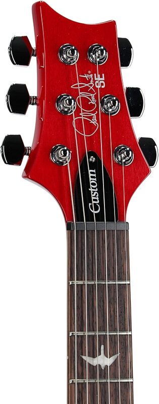 open zoom image for PRS Paul Reed Smith SE Custom 24 Limited Edition Electric Guitar (with Gig Bag), Ruby, Open Box (Very Good), Headstock Left Front