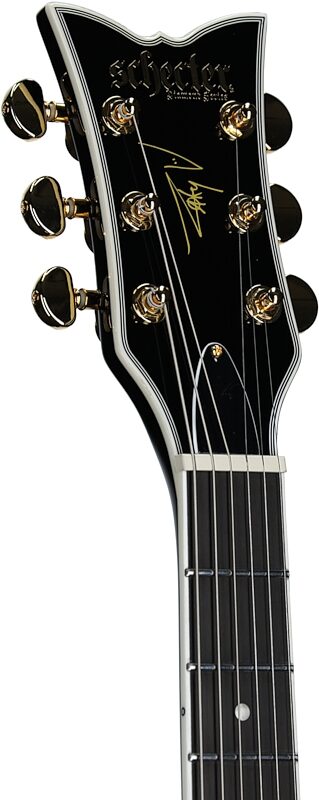 open zoom image for Schecter ZV-H6LLYW66D-S Zacky Vengeance Electric Guitar, Gloss Black, Headstock Left Front