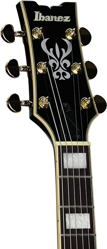 open zoom image for Ibanez AM73 Artcore Semi-Hollowbody Electric Guitar, Black, Headstock Left Front