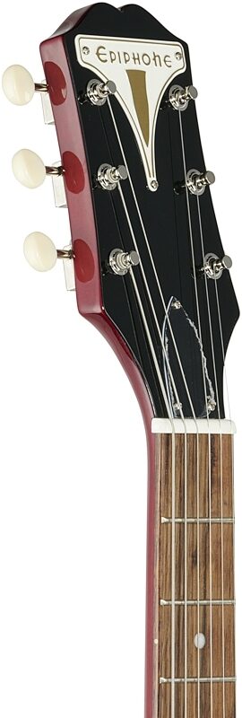 open zoom image for Epiphone Coronet Electric Guitar, Cherry, Headstock Left Front