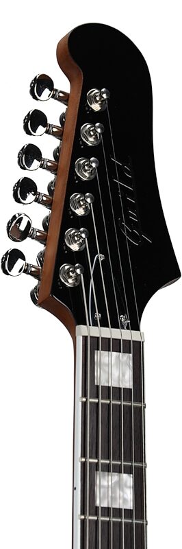 open zoom image for Guild Surfliner Deluxe Electric Guitar, Black Metallic, Headstock Left Front