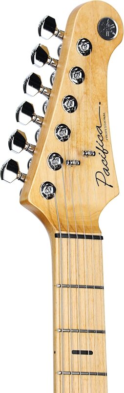 open zoom image for Yamaha Pacifica Professional PACP12M Electric Guitar, Maple Fretboard (with Case), Black Metallic, Headstock Left Front