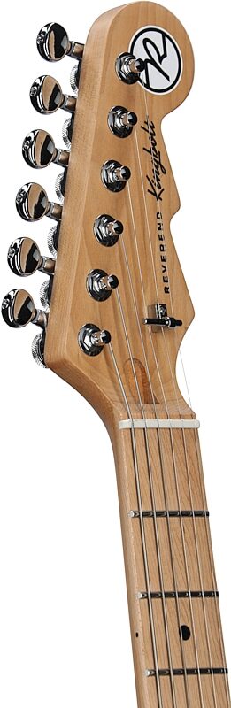 open zoom image for Reverend Kingbolt F-Sonic Electric Guitar, High Tide Blue, Headstock Left Front