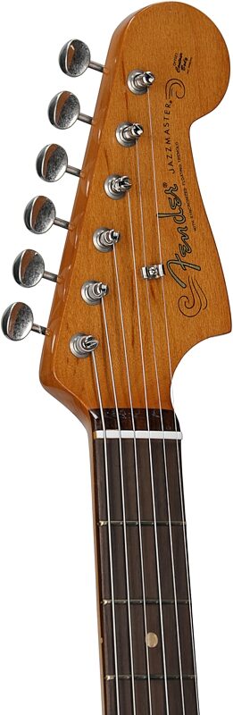 open zoom image for Fender Limited Edition Vintera II Road Worn '50s Jazzmaster Electric Guitar (with Case), 3-Color Sunburst, Headstock Left Front