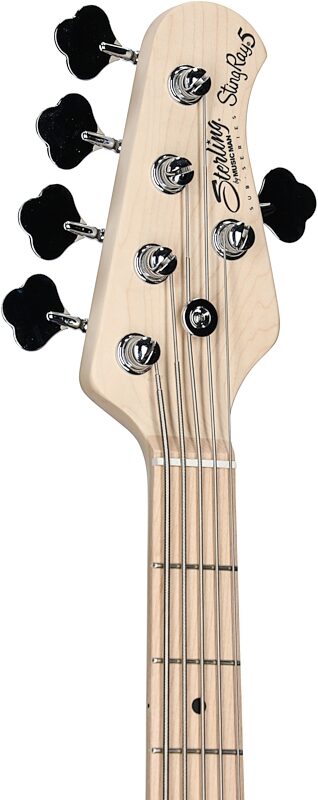 open zoom image for Sterling by Music Man Ray5HH Electric Bass, 5-String, Cobra Blue, Hard Maple Fretboard, Headstock Left Front