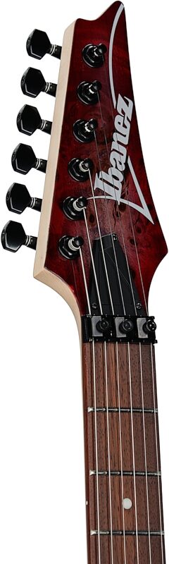 open zoom image for Ibanez RG470PB Electric Guitar, Red Eclipse Burst, Headstock Left Front