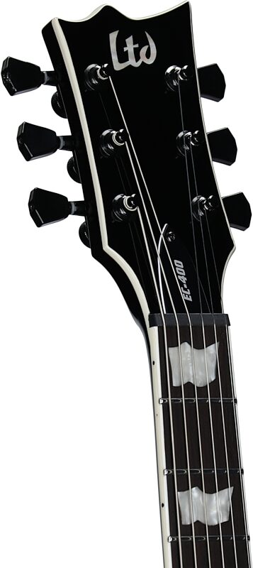 open zoom image for ESP LTD Eclipse EC-400QM Electric Guitar, Vintage Burst, Headstock Left Front