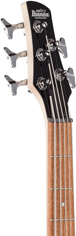 open zoom image for Ibanez GSR105EX 5-String Electric Bass, Black, Headstock Left Front