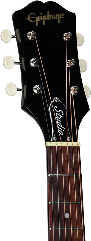 open zoom image for Epiphone J-45 Studio Acoustic-Electric Guitar, Left-Handed (with Gig Bag), Natural, Headstock Left Front