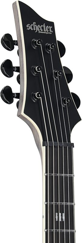 open zoom image for Schecter V-1 SLS Elite Electric Guitar, Evil Twin, Headstock Left Front