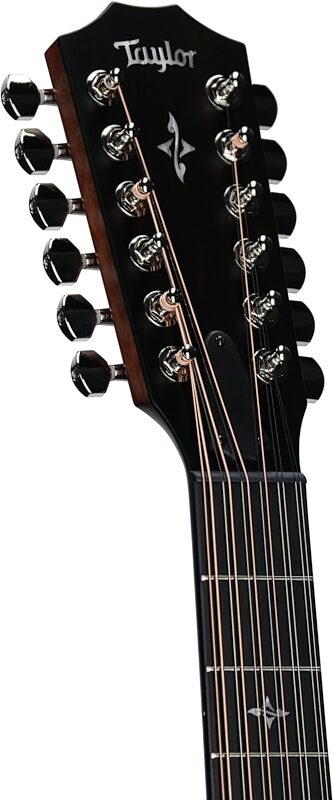 open zoom image for Taylor 454ce Grand Auditorium Cutaway Acoustic-Electric Guitar, 12-String, Natural, Headstock Left Front