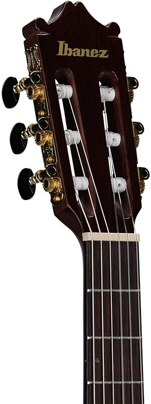 open zoom image for Ibanez GA35TCE Thinline Classical Acoustic-Electric Guitar, Sapphire Red, Headstock Left Front