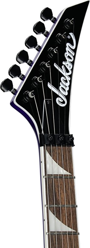 open zoom image for Jackson X Series Kelly KEX Electric Guitar, Laurel Fingerboard, Deep Purple Metallic, Headstock Left Front