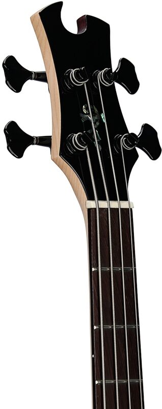 open zoom image for Tobias Killer B IV Bass Guitar (with Gig Bag), Black Pearl, Headstock Left Front