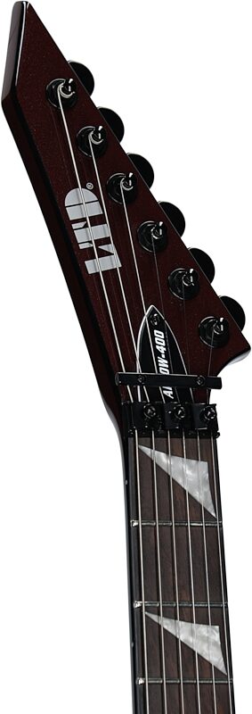 open zoom image for ESP LTD Arrow 400 Electric Guitar, Scarlet Metallic, Open Box (Very Good), Headstock Left Front