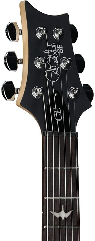 open zoom image for PRS Paul Reed Smith SE CE 24 Electric Guitar (with Gig Bag), Charcoal Burst, Headstock Left Front