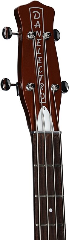open zoom image for Danelectro 59 Short Scale Electric Bass, Copper, Headstock Left Front