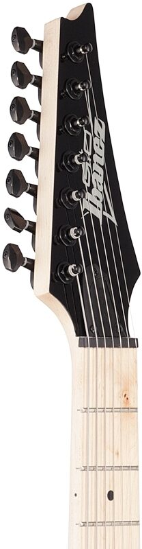 open zoom image for Ibanez GiO GRG7221M 7-String Electric Guitar, Metallic Light Blue, Headstock Left Front